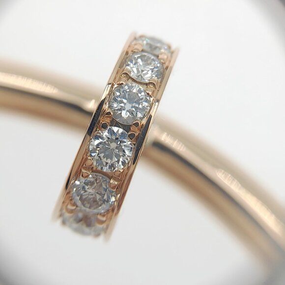 Cartier Juste un Clou Bracelet 18K Rose Gold with Diamonds Size 16 - Picture 11 of 14